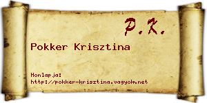 Pokker Krisztina névjegykártya